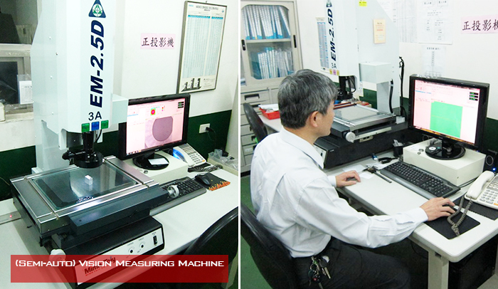2.5D Vision Measuring Machine for real-time inspection.