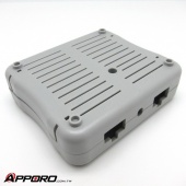 Grey ABS Router Switch Hub Enclosure Housing Base Cover 01