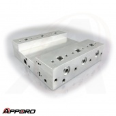 APPORO OEM CNC Milling 6061 T6 Natural Anodized Gas Mixing Sensor Block 03