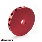 APPORO CNC Turn Milled Part AL6061 T6 Red Anodizing Shock Absorber Rebound Adjuster Knob 03