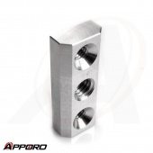 APPORO CNC Milling Manufacturer Stainless Steel 303 Passivation Camera Square Mount Manifold Block Nut 04