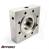 APPORO CNC Milling Manufacturer Stainless Steel 304 Flange Square Base Plate 04